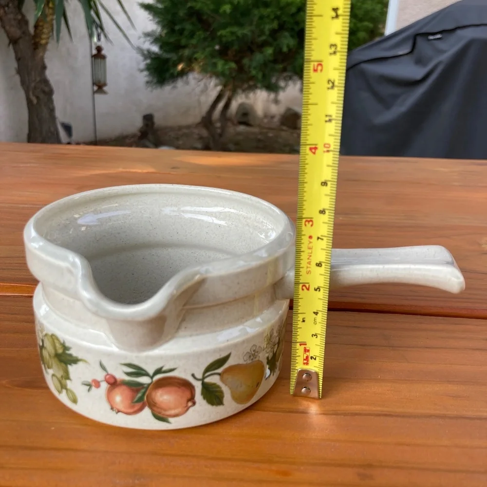 Wedgwood Quince Gravy Boat Made in England Fruit Design